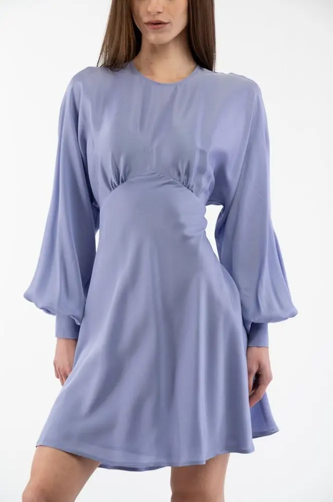 Purple Marabou Casual Dress Moschino