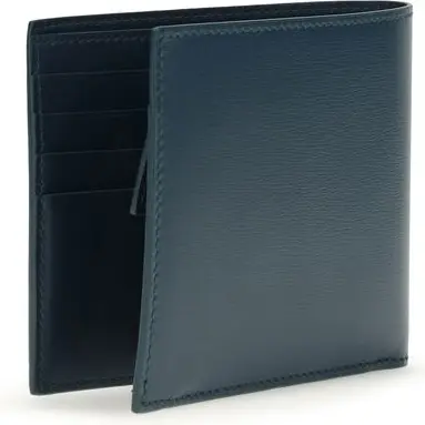 Blue Calf Leather Bos Taurus Wallet Ferragamo