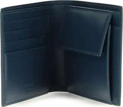 Blue Calf Leather Bos Taurus Wallet Ferragamo