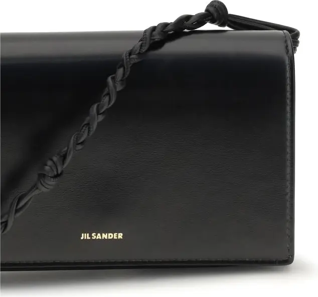 Jil Sander Black Calf Leather Bos Taurus Wallet
