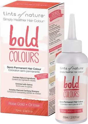 Semi-Permanent Hair Dye Tints Of Nature Bold Colour Rose Gold