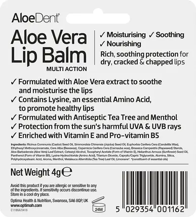 Lip Balm Aloe Dent