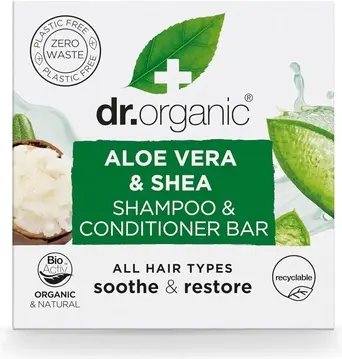 Konditsioner va shampun' tayoqchasi Dr Organic Aloe Vera va Shea