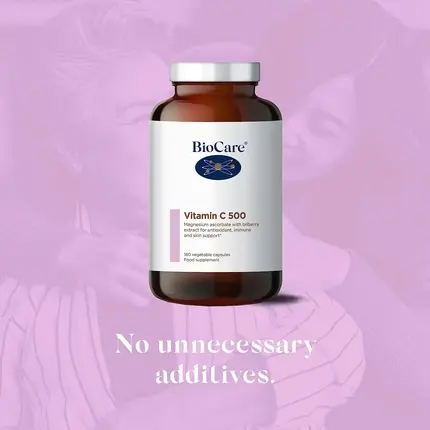 Biocare S Vitamini 500 magniy va Qarag‘ay ekstrakti kapsulalari bilan