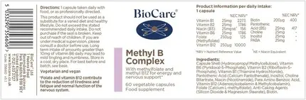 Biocare Metil B Kompleks kapsulalari