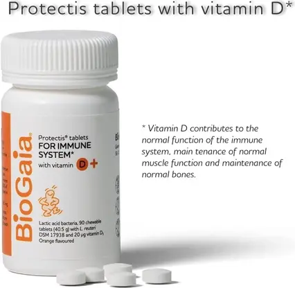 Biogaia Probiotik D3 Vitamini Chaynash Tabletkalari