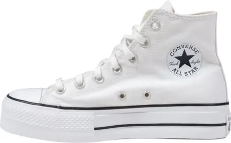 Sneakers White Polyester Platform Sneakers Converse