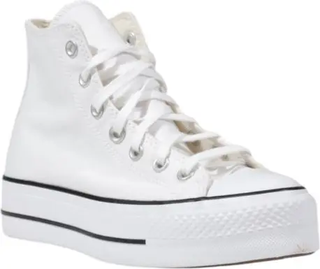 Sneakers White Polyester Platform Sneakers Converse