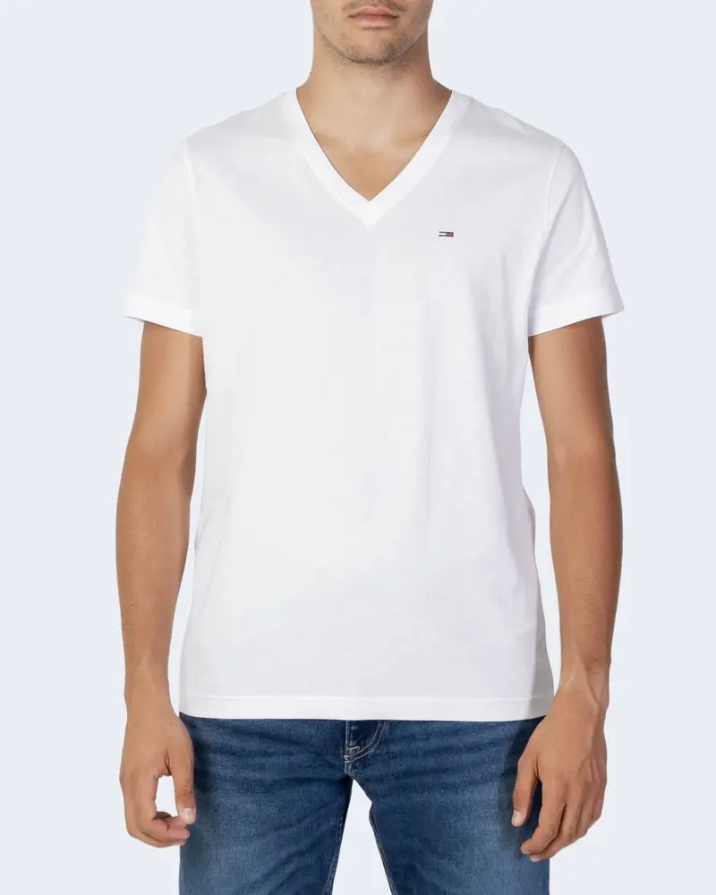 Tommy Jeans ORIGINAL JERSEY V NECK TEE futbolka