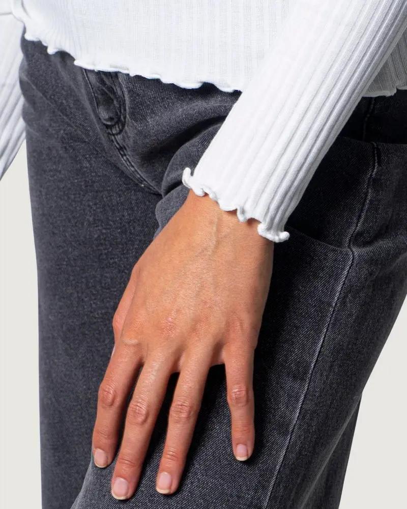 Turtleneck ONLY White Polyester