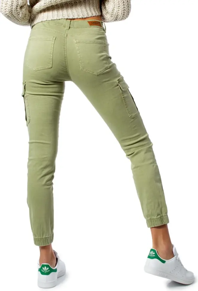 Pants ONLY Green Cotton Skinny