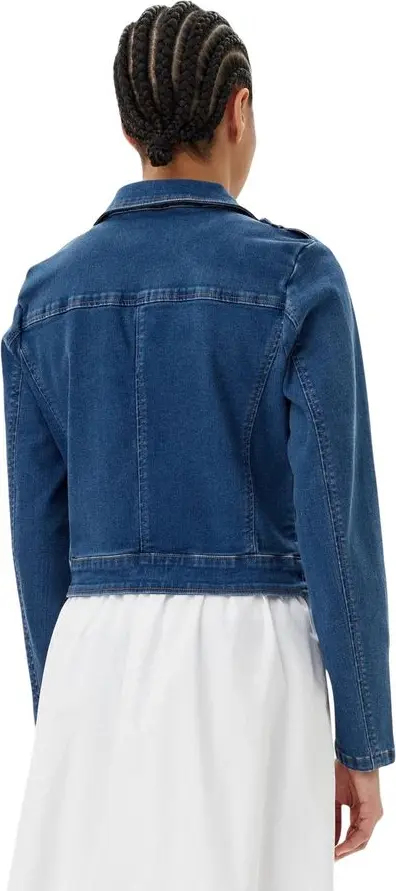 Ko'k paxta denim ko'ylagi