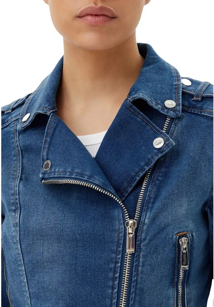 Ko'k paxta denim ko'ylagi