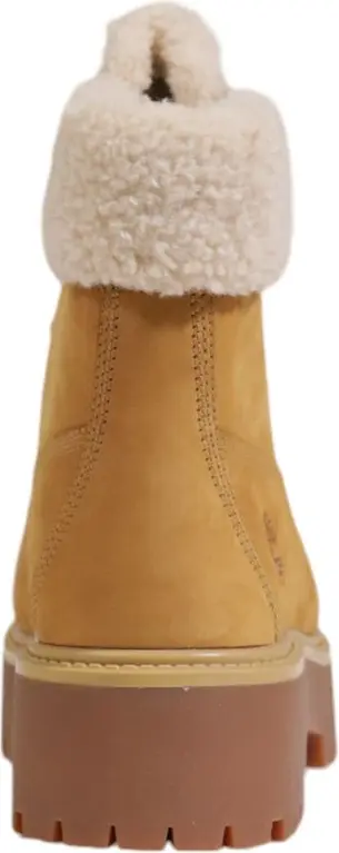 Boots Timberland Beige Recycled Leather Lace-Up Boots