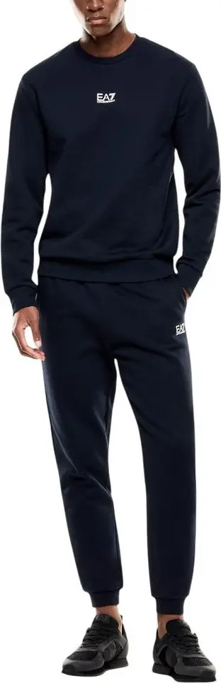 Ko'k paxta sviter Armani EA7 Emporio