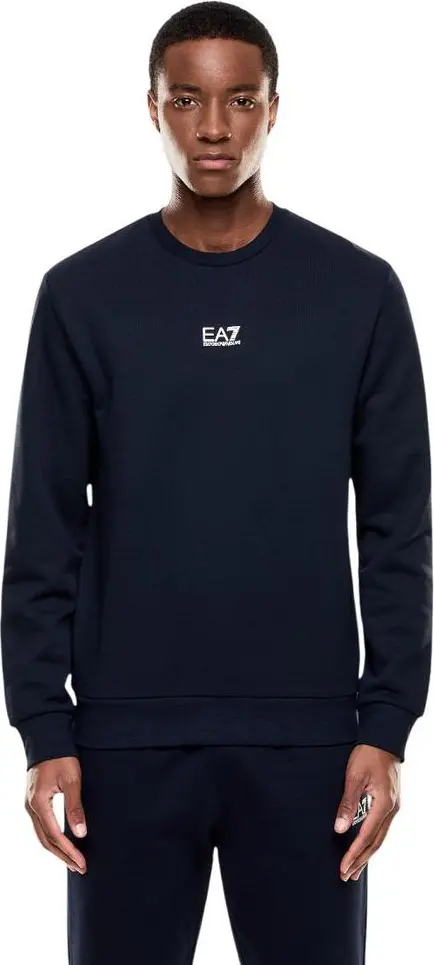 Ko'k paxta sviter Armani EA7 Emporio