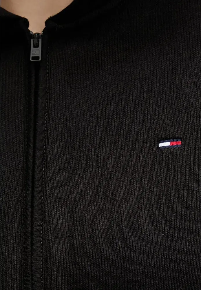 Tommy Jeans Zamshasi Qora Kapyushonli futbolka