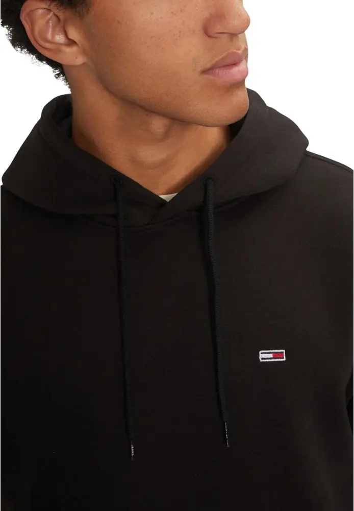 Hoodie Tommy Jeans Black Cotton Hoodie