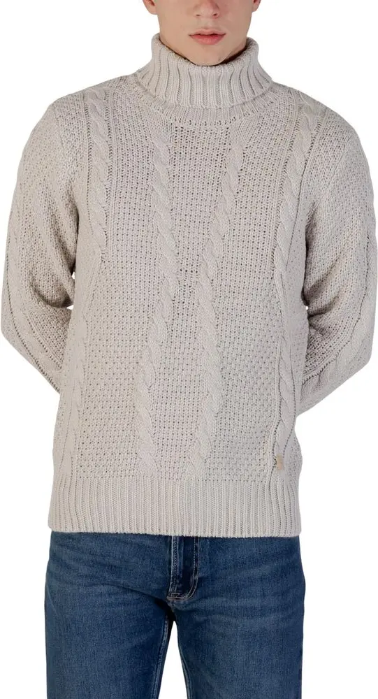 Gray Marabou Turtleneck Gianni Lupo