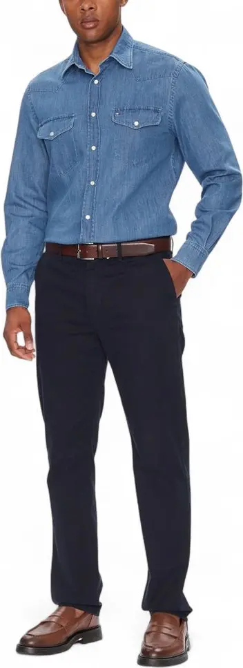 Shirt Tommy Hilfiger Light Blue Denim Shirt