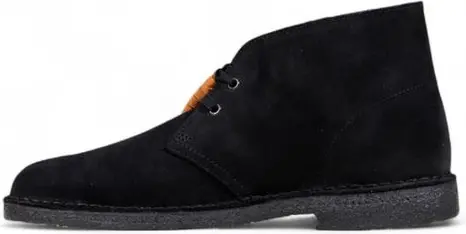 Boots Clarks Black Suede Leather Lace-Up