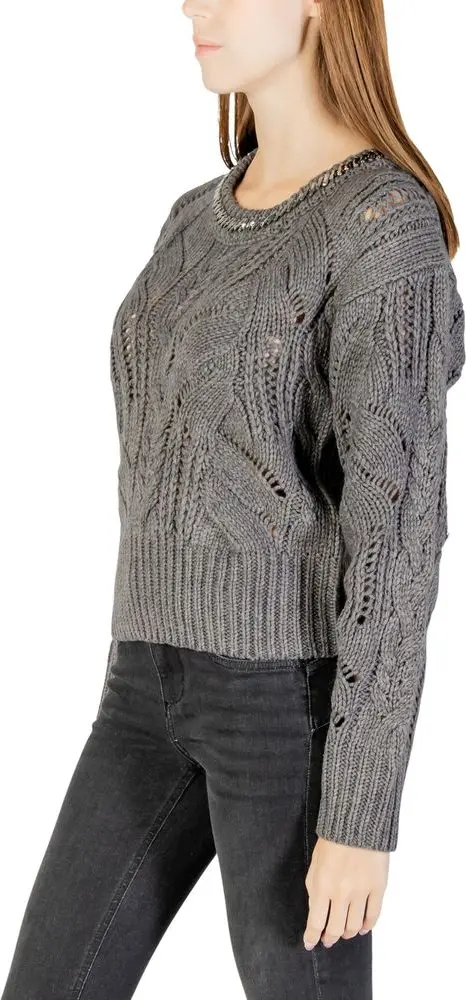 Sweater Liu Jo Gray Marabou Sweatshirt