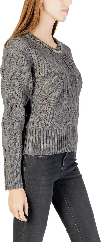 Sweater Liu Jo Gray Marabou Sweatshirt