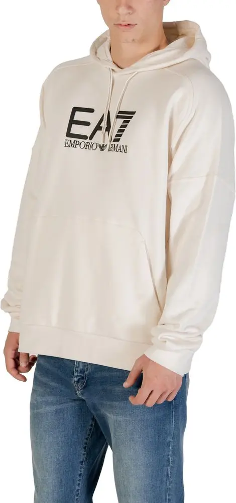 Hoodie Armani EA7 Emporio Black And White Cotton