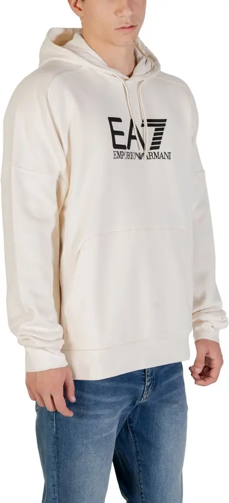 Hoodie Armani EA7 Emporio Black And White Cotton