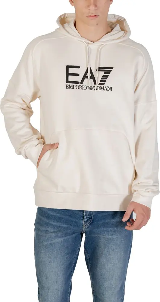 Hoodie Armani EA7 Emporio Black And White Cotton