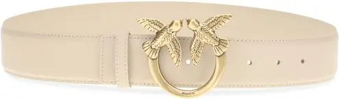 Ремень Pinko Бежевый Кожа Теленка Bos Taurus Обычный Ремень