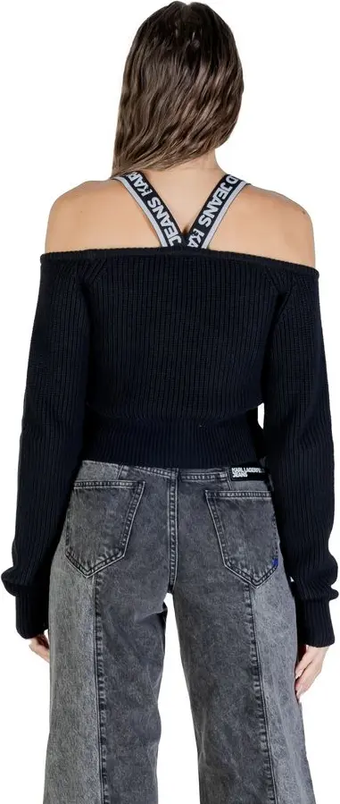 Sweater Karl Lagerfeld Black Cotton Sweatshirt