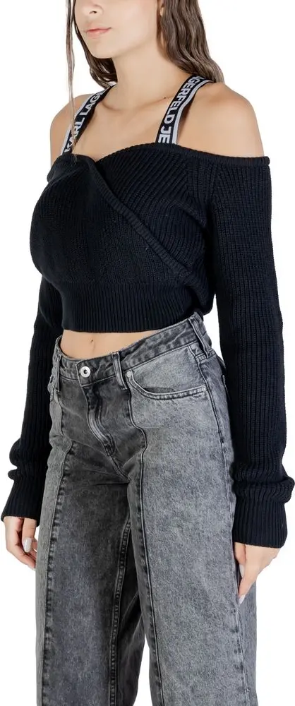Sweater Karl Lagerfeld Black Cotton Sweatshirt