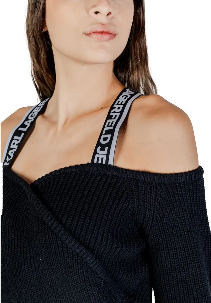 Sweater Karl Lagerfeld Black Cotton Sweatshirt
