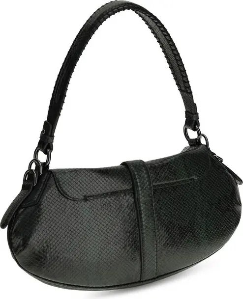 Shoulder Bag GANNI Blue Recycled Leather