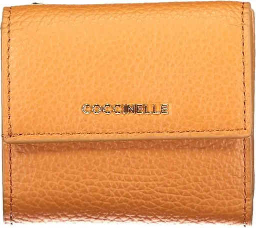 Wallet Arancione Pelle