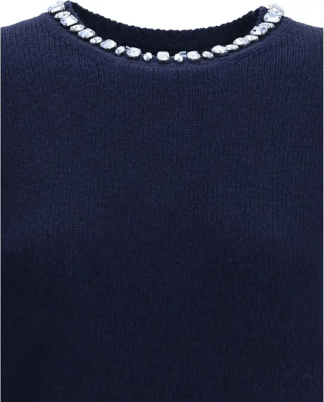 Свитер Prada Синий Флисовая Шерсть