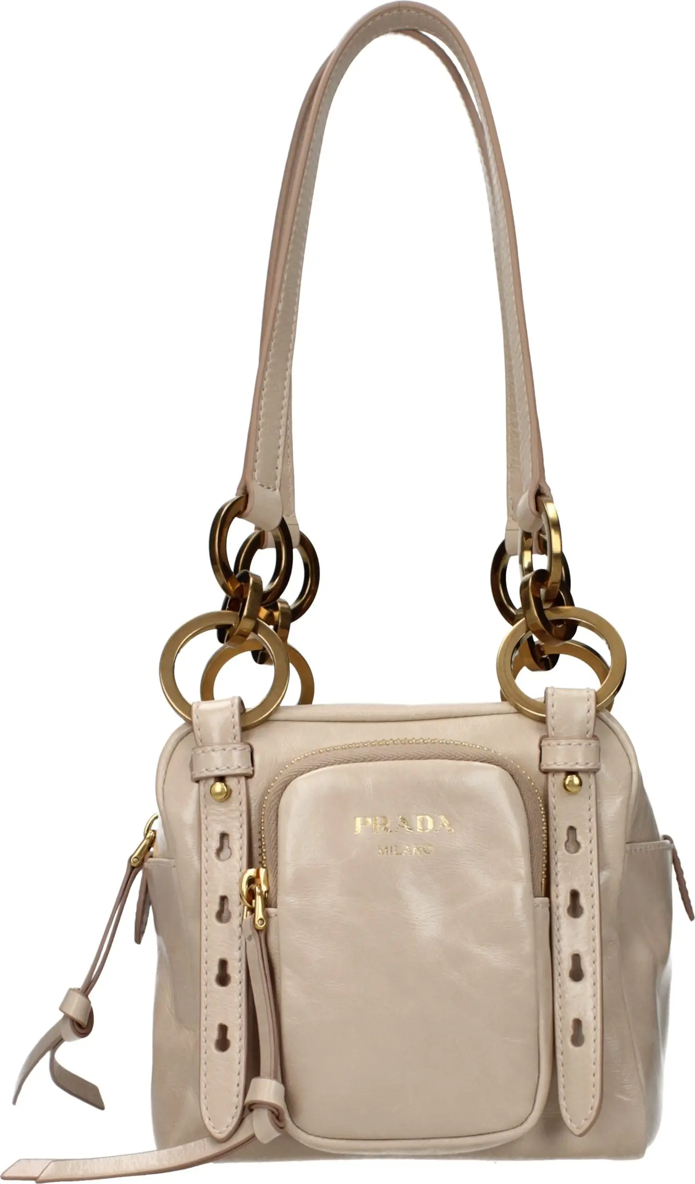 Prada pushtani sumkasi, pushti rangli charmdan