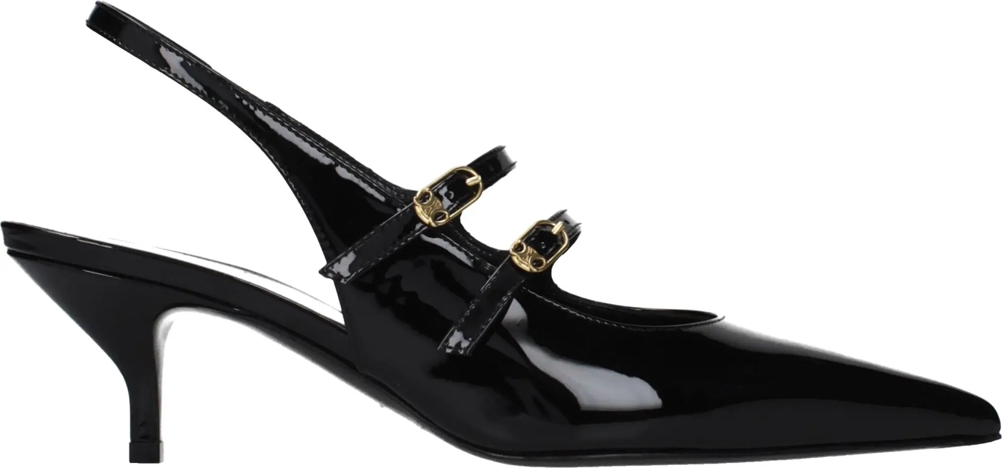 Sandals CELINE Black Leather