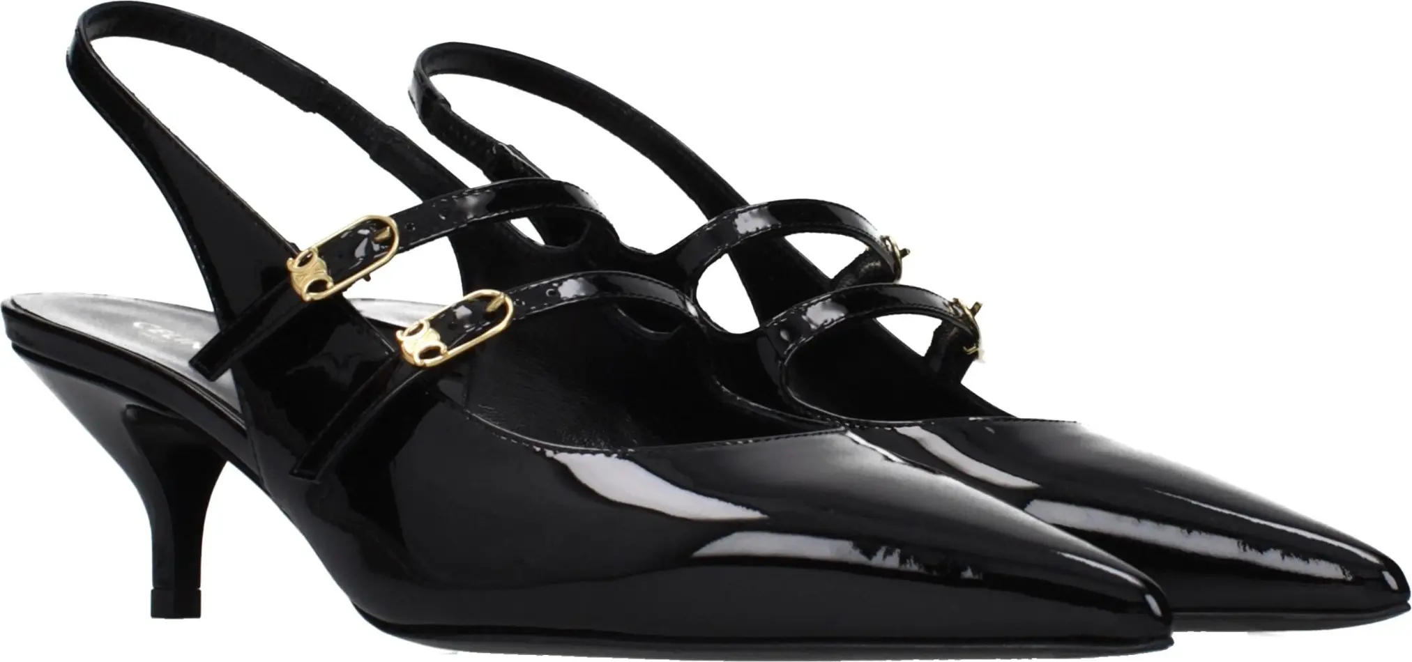 Sandals CELINE Black Leather