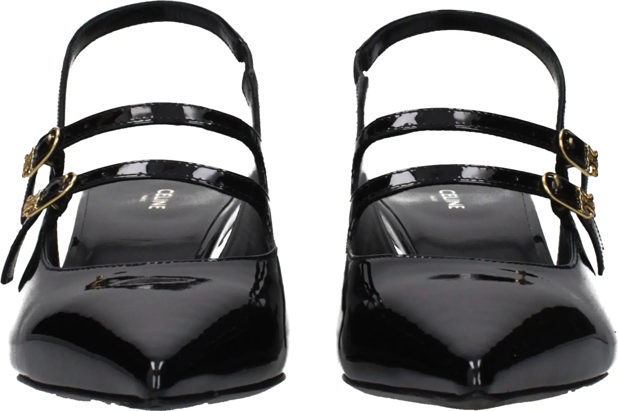 Sandals CELINE Black Leather