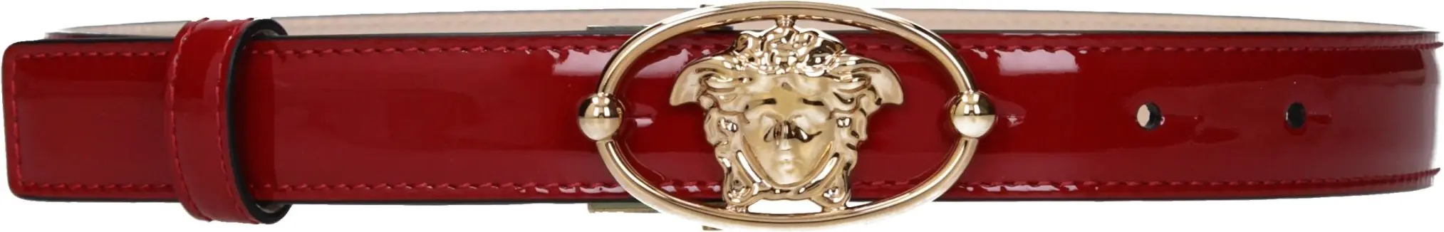 Belt Versace Red Leather Regular Belt
