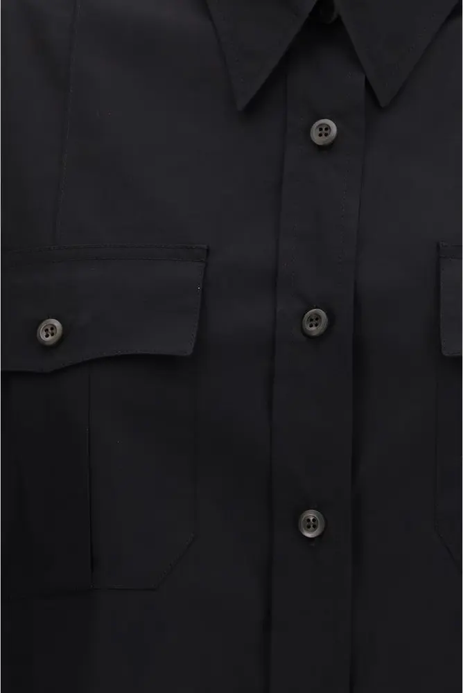 Shirt Prada Black Cotton Shortsleeve Shirt