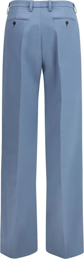Prada Belgisi Moviy Paxta Chino Shim