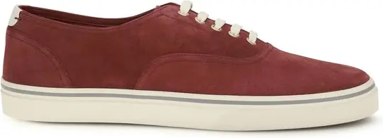 Sneakers Brunello Cucinelli Bordeaux Calf Leather Bos Taurus Low Top