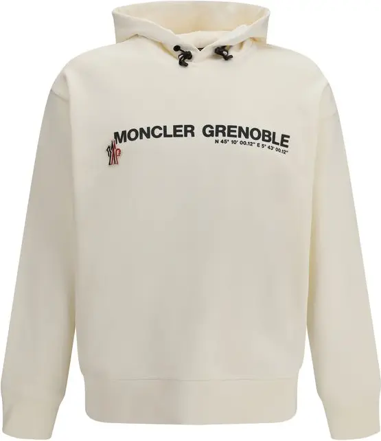 Свитшот Moncler Grenoble Бежевый хлопковый свитшот