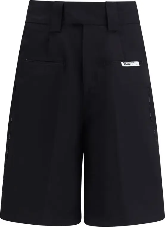 GCDS qora paxta Bermuda shortilari