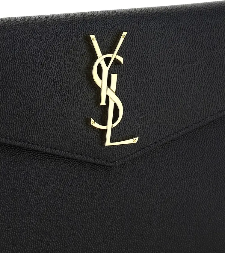 Клатч Saint Laurent Черная Кожа Теленка