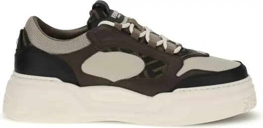 Sneakers Fendi Black Calf Leather Bos Taurus Chunky Sneakers
