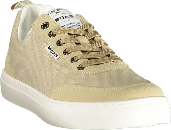 Sneaker Gas Beige Polyurethane Men Sneaker